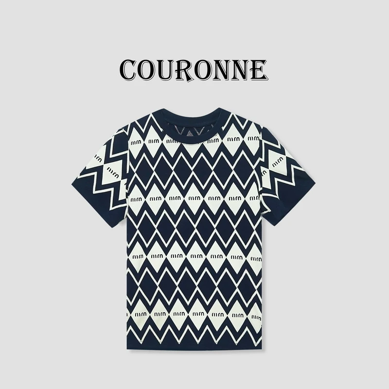 【桐桐】-潮牌设计感潮酷修身百搭圆领短袖上衣22828