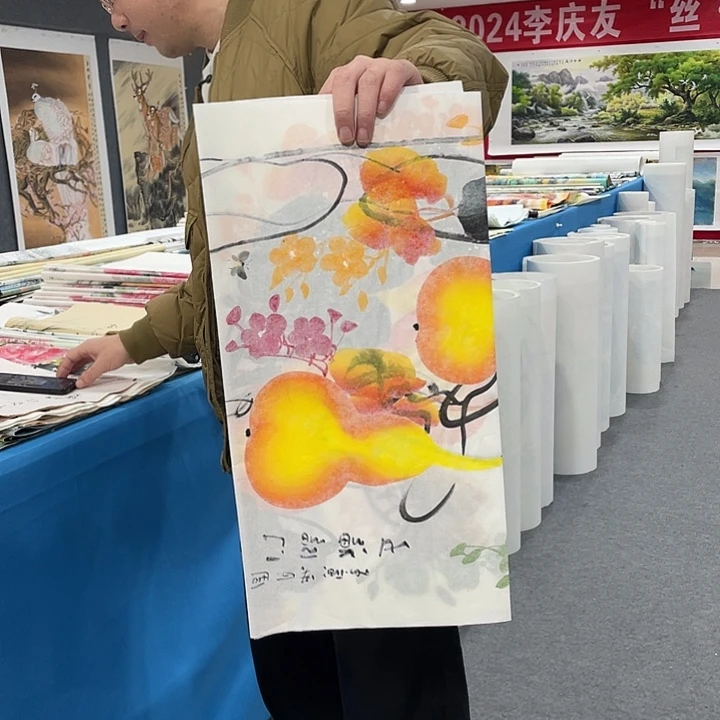 国画今天上午国画作品展示