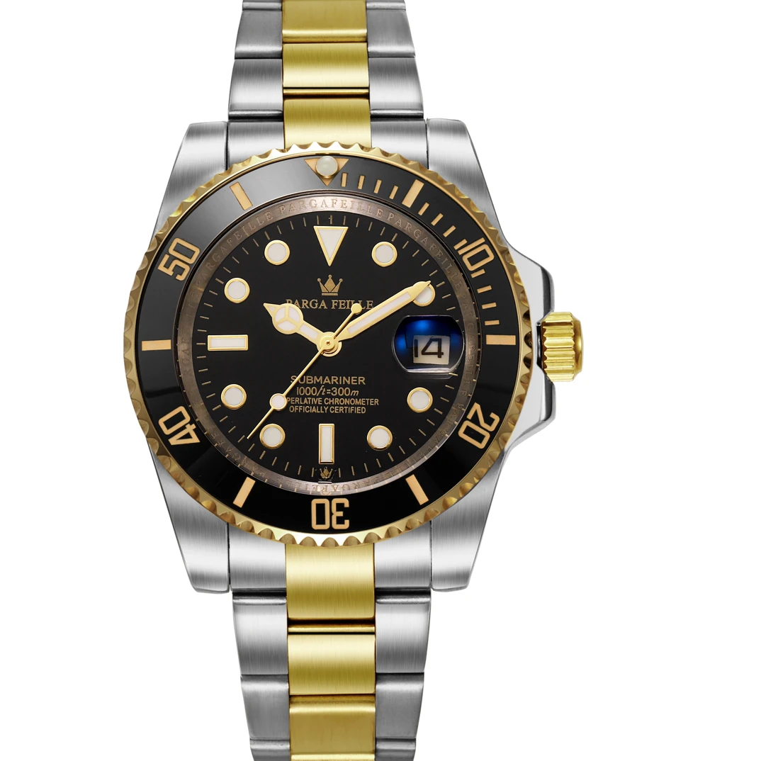 全新未使用（专柜直发）PARGA FEILLE-高端经典自动机械腕表【间金】