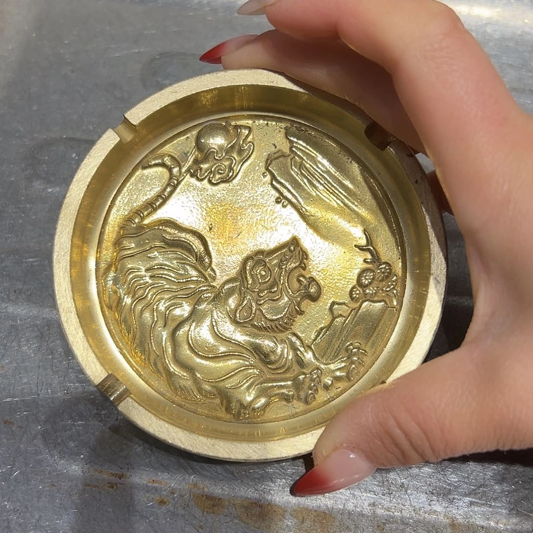 黄铜摆件，文房摆件