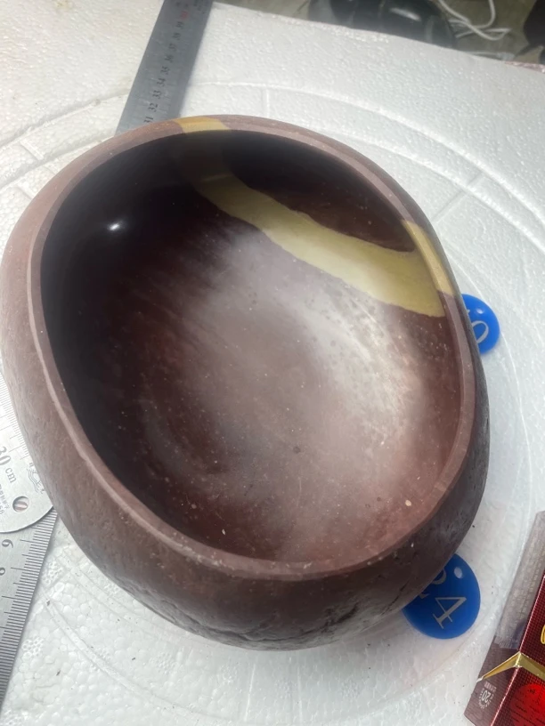 紫砂石茶洗，水培盆，轻薄能漂浮在水面上