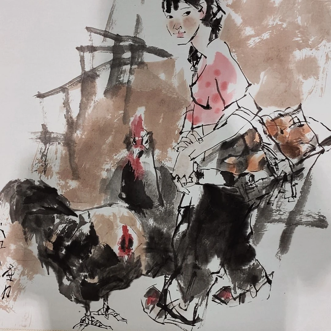 风***岚国画书画作品多次参加全国性美术