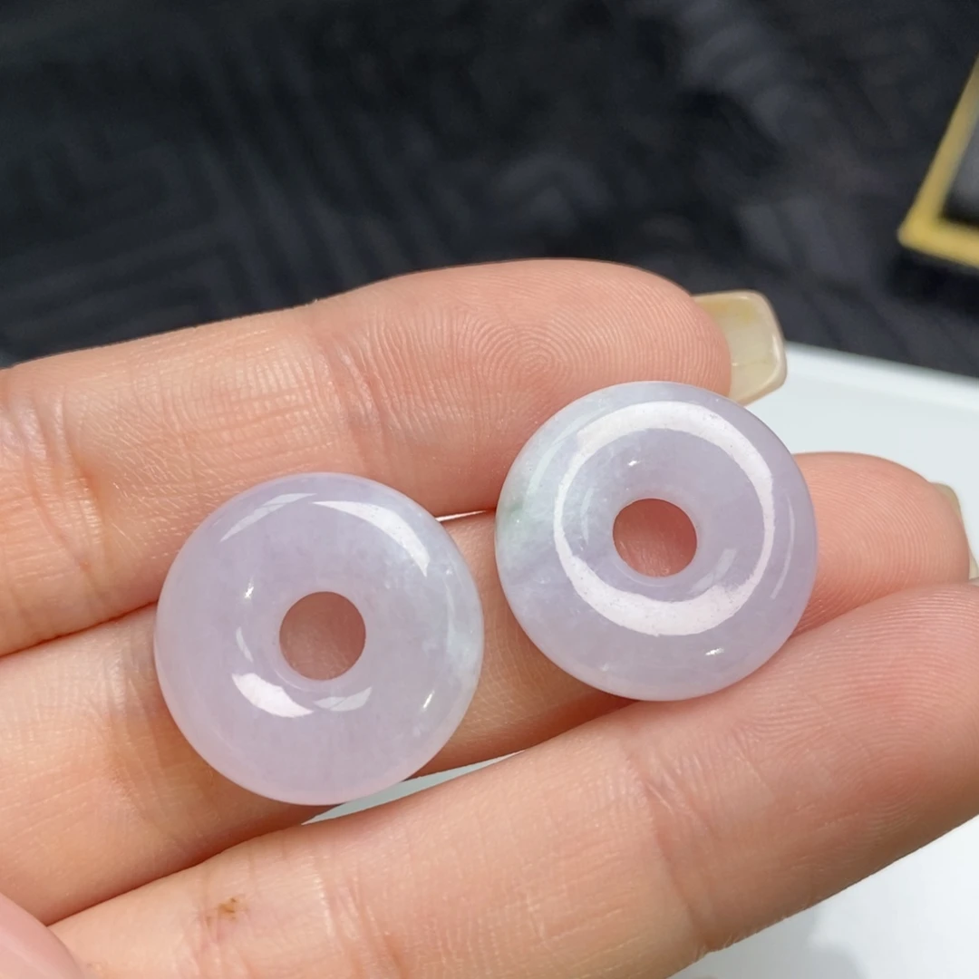 未镶嵌翡翠耳饰甜甜圈