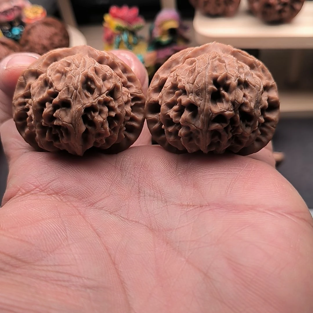 文玩核桃吊坠不打药老款宫灯42尺