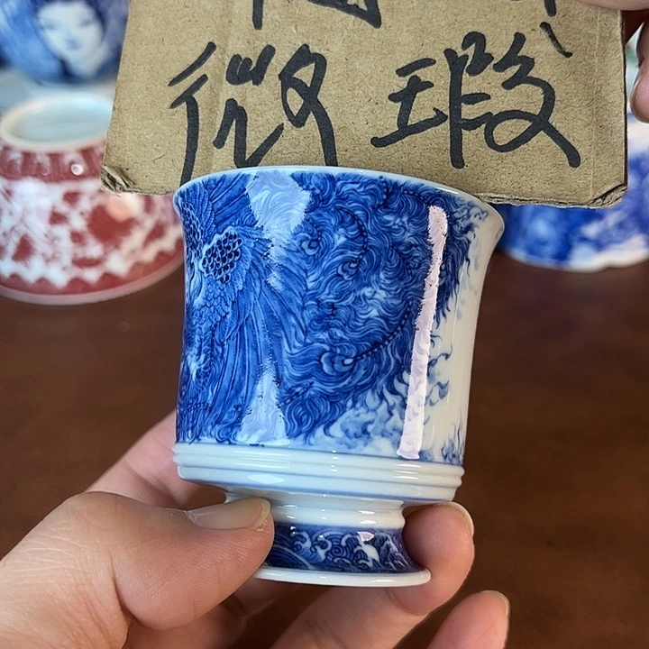 花***-瓷片景德镇全手工手绘陶瓷