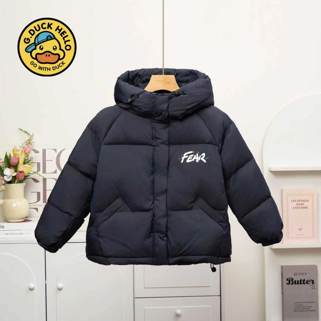 【B.Duck】小黄鸭羽绒服2025新款洋气儿童白鸭绒外套男女宝加厚007