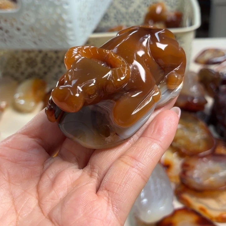 玛瑙/玉髓未镶嵌吊坠(不含链)