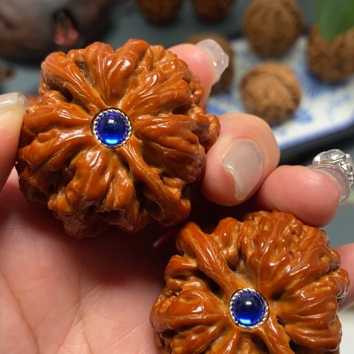 把件文玩核桃44尺粗筋