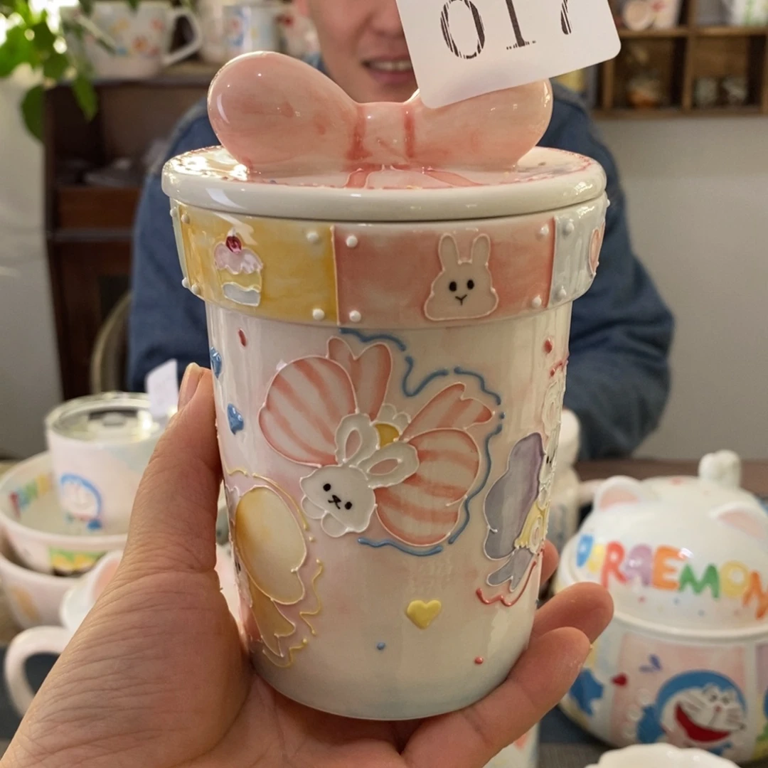 瓷片景德镇釉下彩手绘