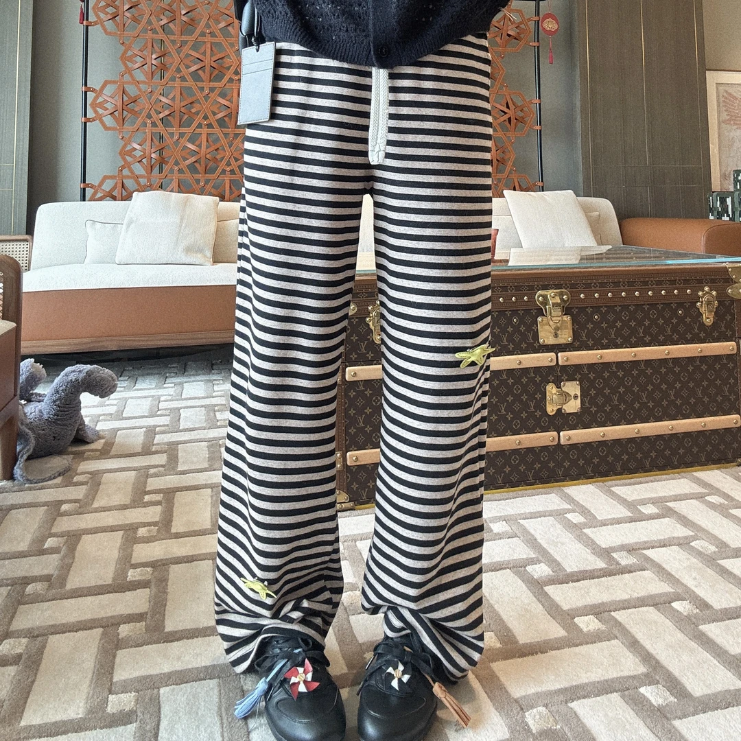 BETTER JOELAY-【条纹海星】时尚休闲直筒裤子宽松百搭KKH2221