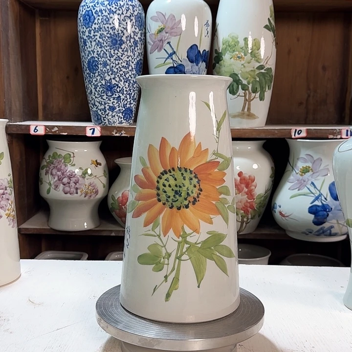 瓶宝塔向日葵陶瓷陶瓷新款