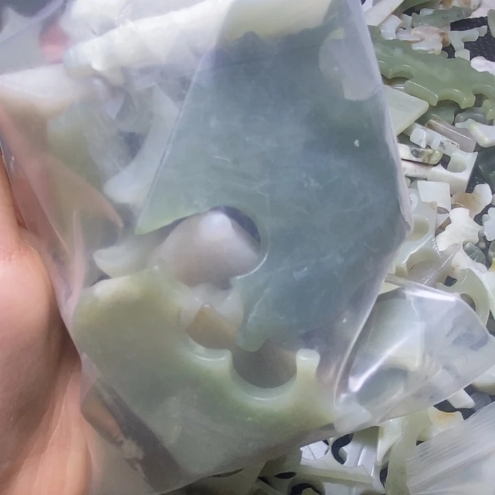 和田玉珠宝半成品未镶嵌石**友