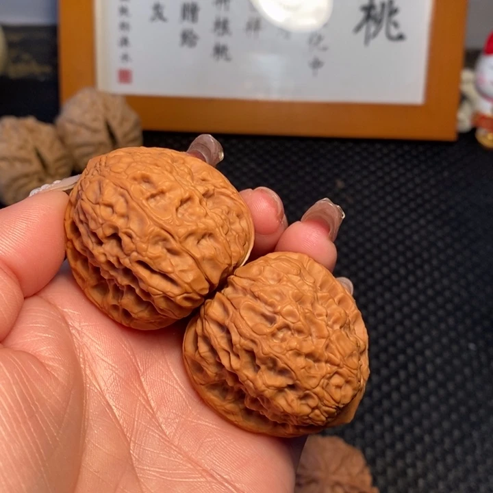 文玩核桃把件薪*逸40平谷大团圆