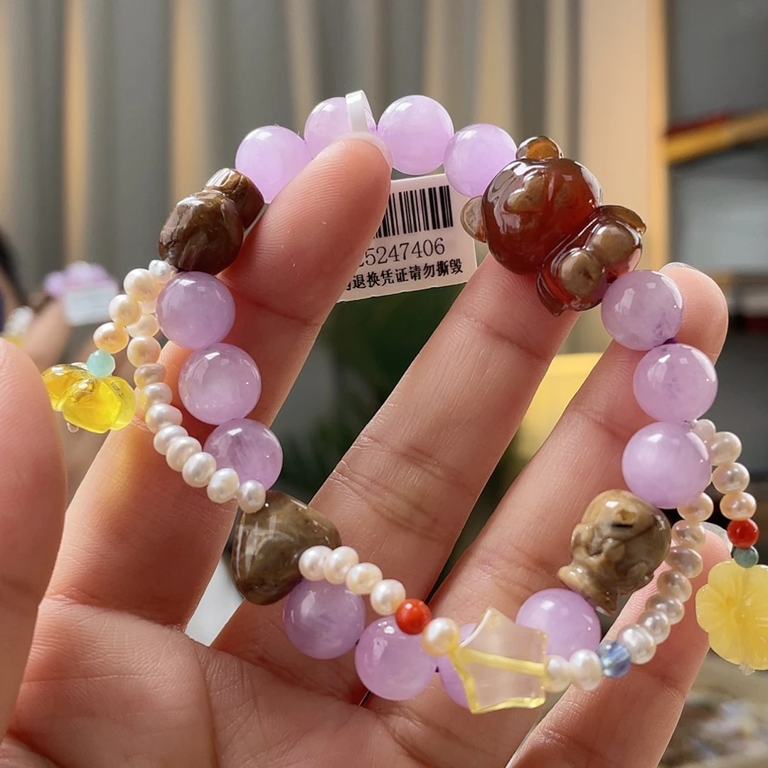 蜜蜡裸石未镶嵌蜜蜡手串