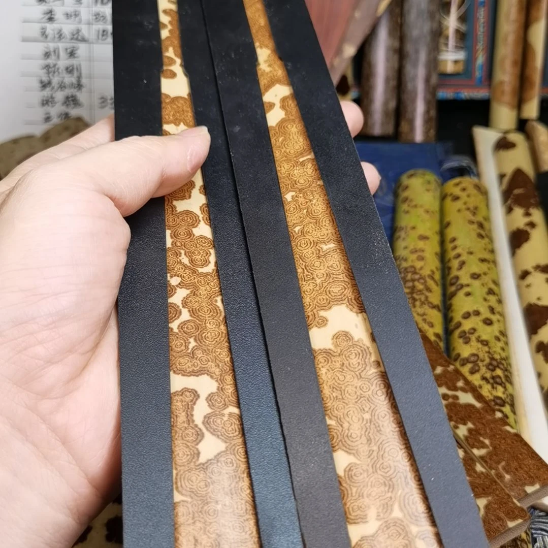 扇子绿春扇料一对