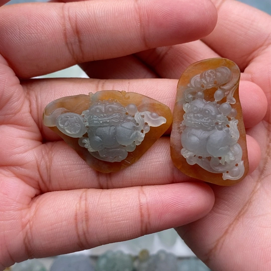 定制翡翠未镶嵌三***影天然缅甸翡翠a货