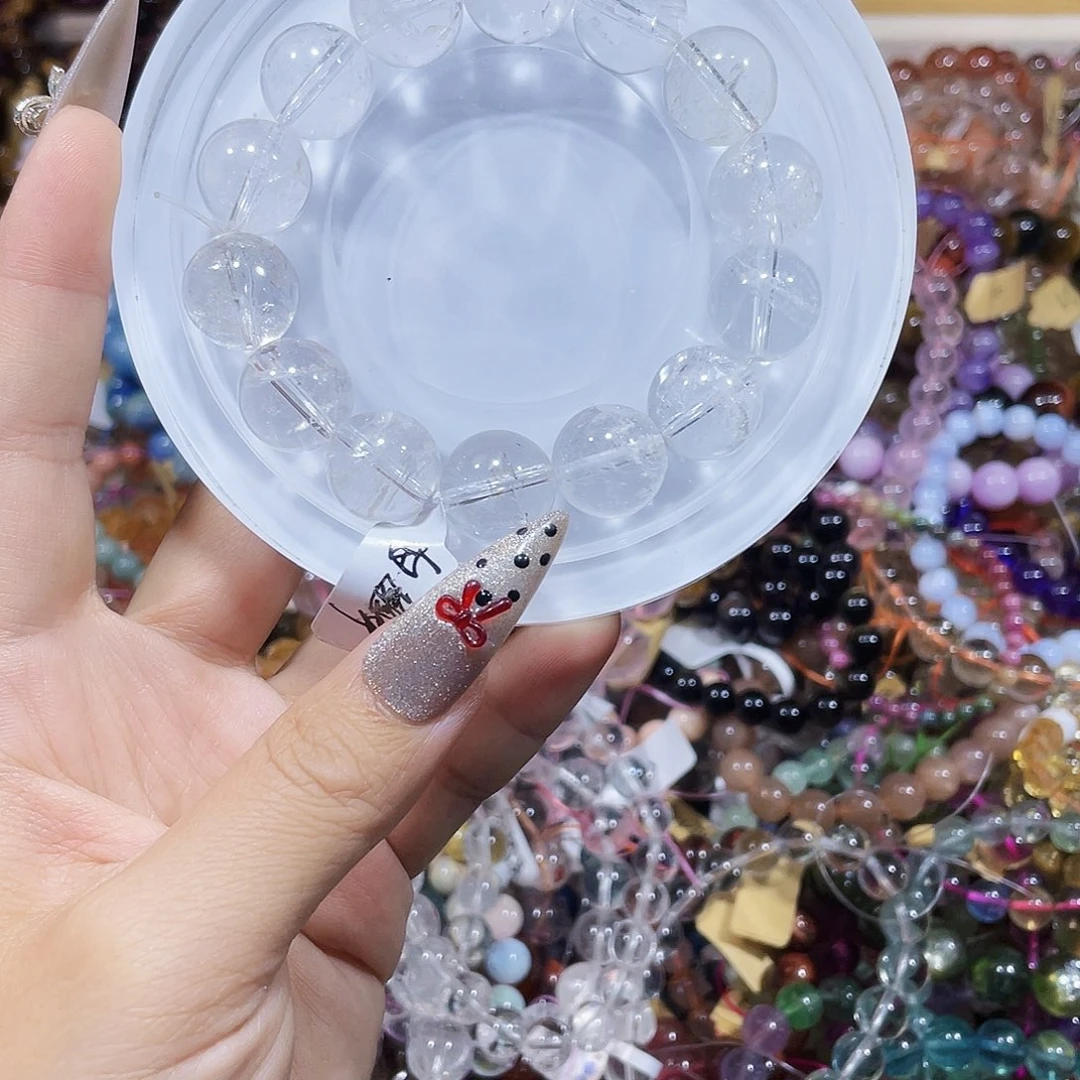 水晶珠宝半成品未镶嵌不**饼