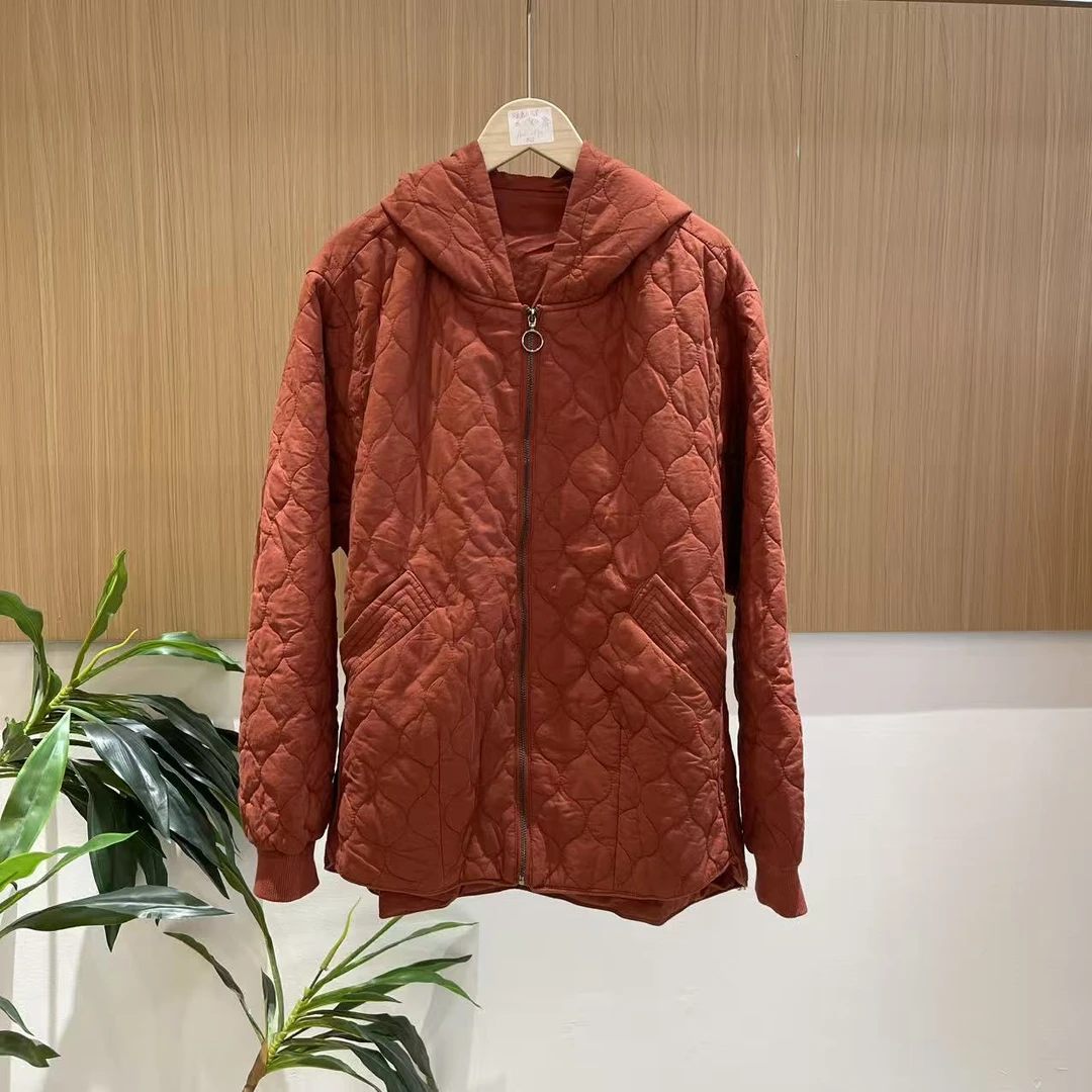 16724新款秋冬休闲百搭时尚显瘦连帽棉服