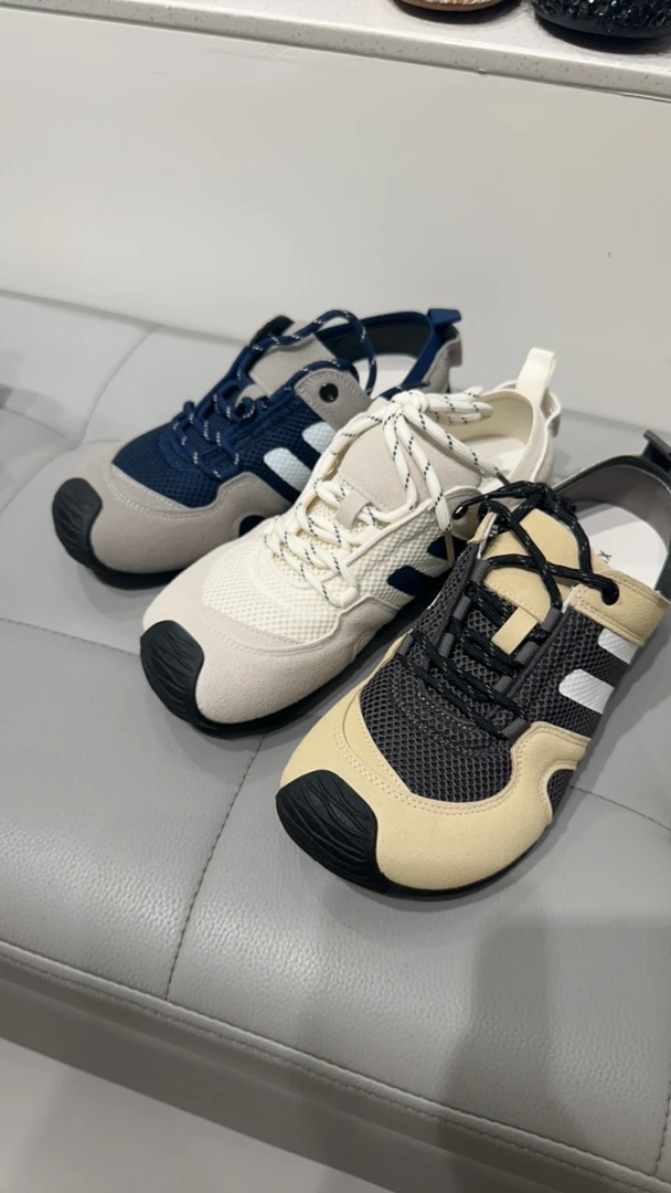 时尚休闲鞋透气德训鞋夏季拼色鞋子休闲鞋拼接单鞋