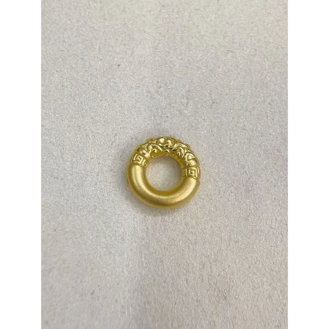 水贝黄金足金999加厚小祥云平安扣DP1268