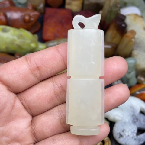 蛇纹石玉未镶嵌颈饰83