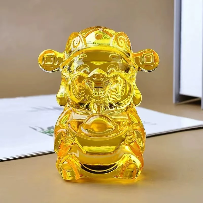 【福福】古法琉璃摆放在店铺家里办公室招元宝福财摆件