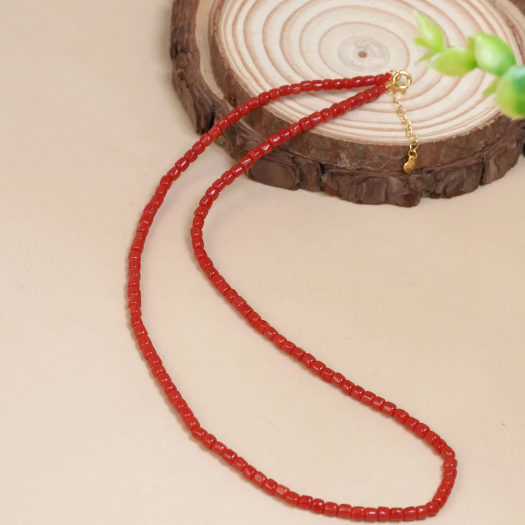 福伽馫【万万福】桶珠珊瑚项链 G70421000ZZ 多样性发其一