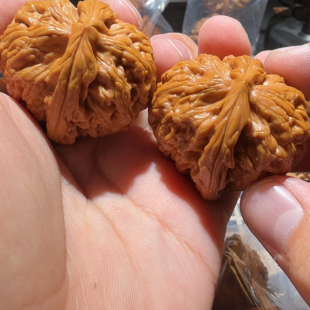文玩核桃把件红锦鲤