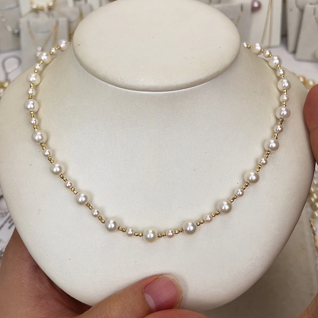 海水珍珠18K金镶嵌颈饰