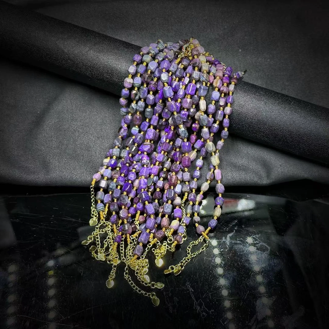 【缪老师严选】SJ0990 丝绒紫小舒手链 多样性发其一