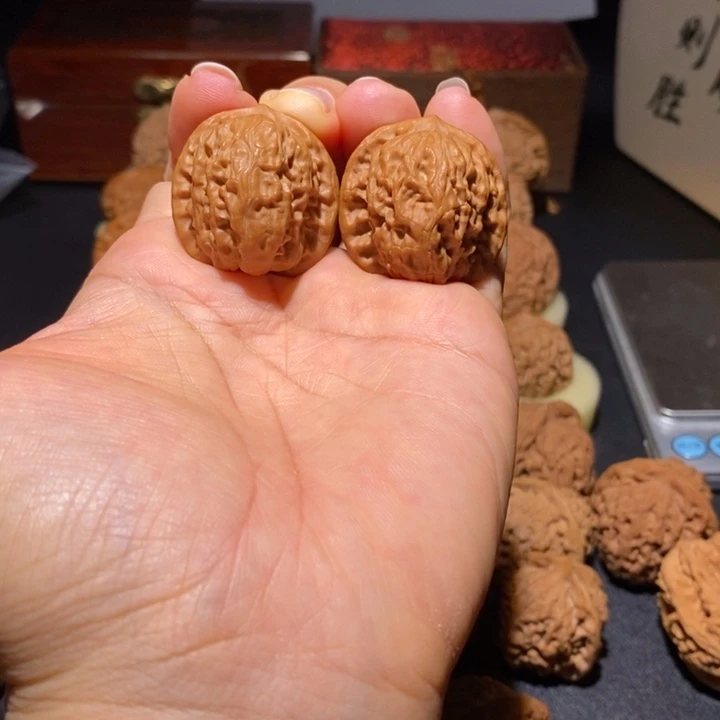 文玩核桃吊坠野狼30+