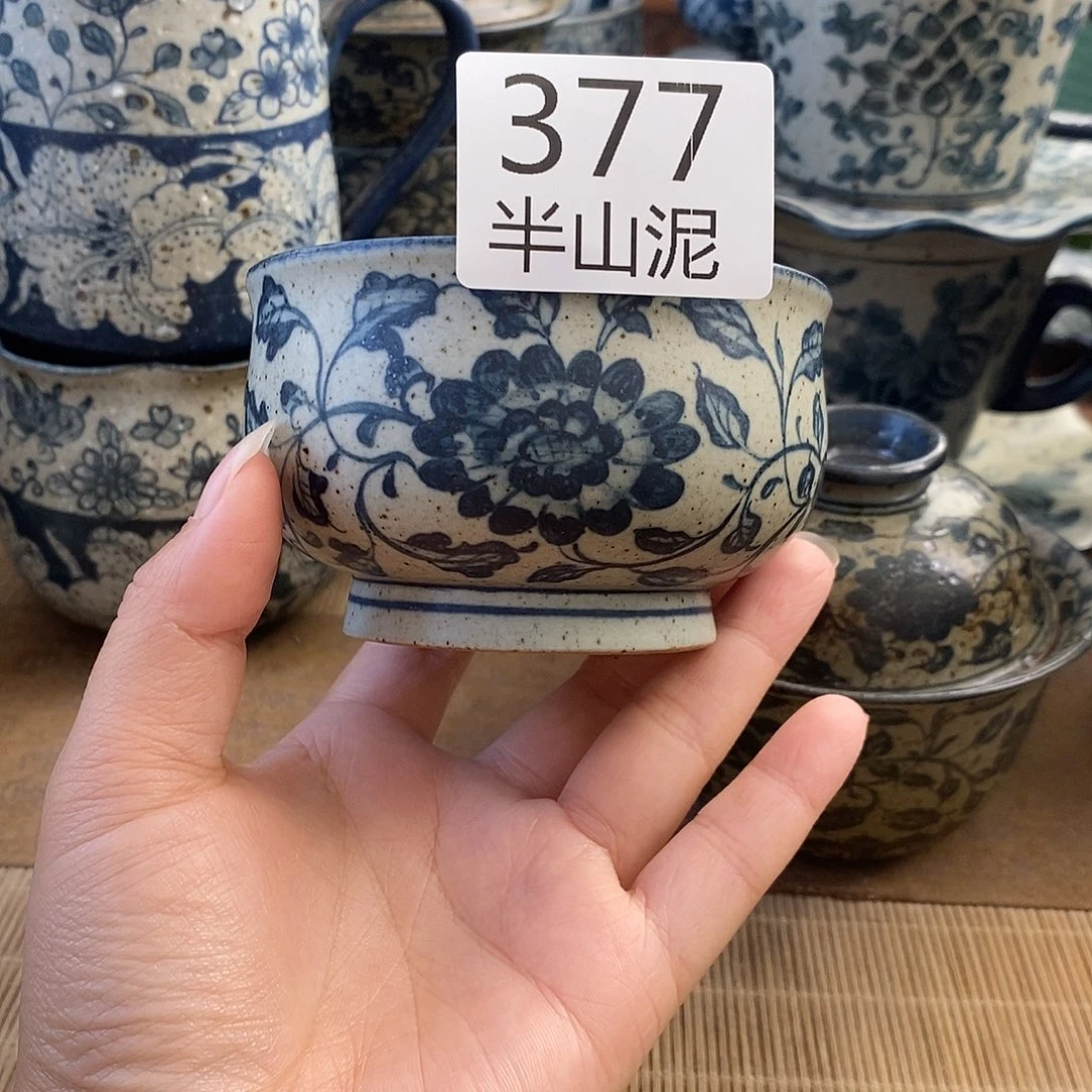 手工手绘青花高温陶瓷