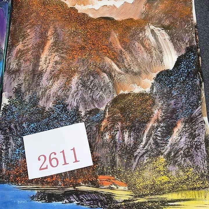 竖款山水作品，喜欢的欣赏一下吧……