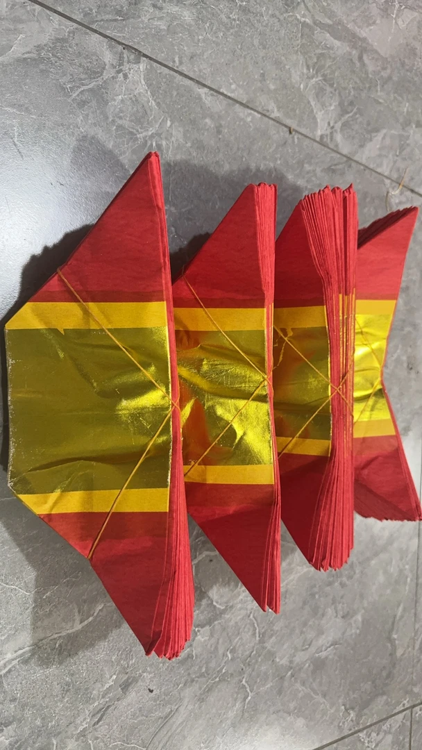 潮汕地区拜神元宝六莲无花320个批发莲花金厂家直销半成品折叠