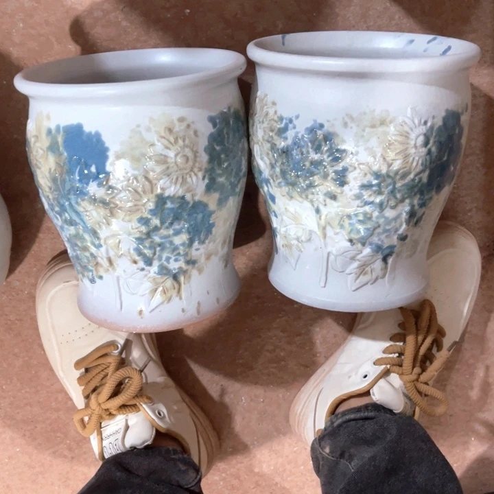 花盆紫砂口径19高度21两只正品