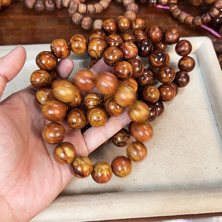 手串/手链黄花梨/降香黄檀18mm圆珠正心瑕疵介意不拍