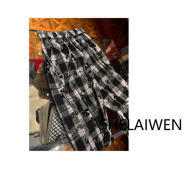 SheLaiwen【格奢灰调】2025新款直筒休闲裤39