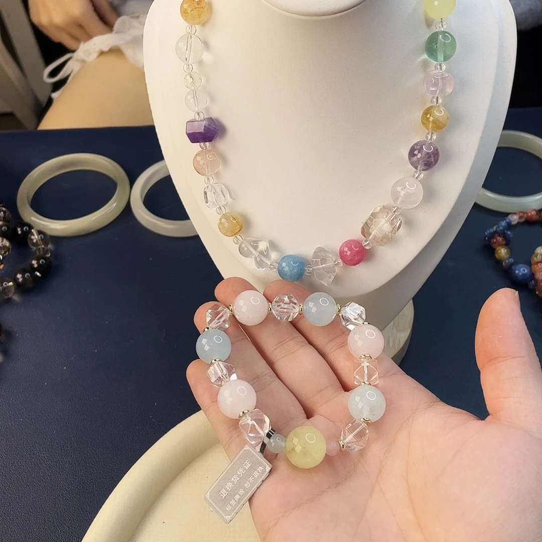 水晶银S925镶嵌手链