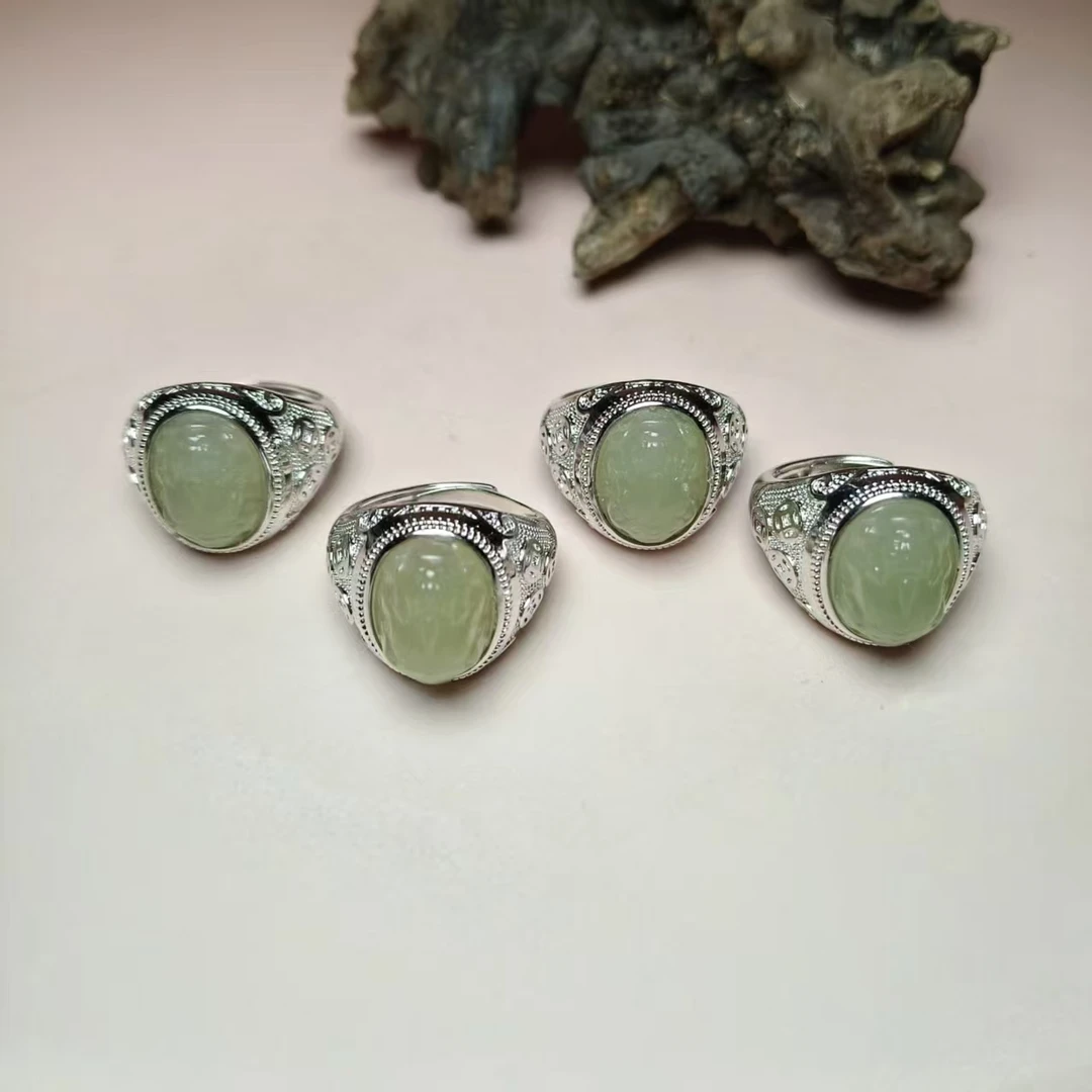 和田玉貔貅戒指多样性发货拍一发一