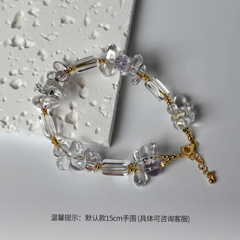 【夏日森林】原创小众设计轻奢水晶手串时尚百搭手链