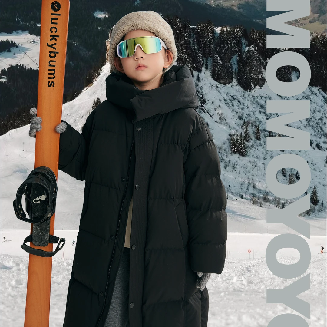 【肤感三千块】男女童长款羽绒服亲子装连帽外套汉服8687D