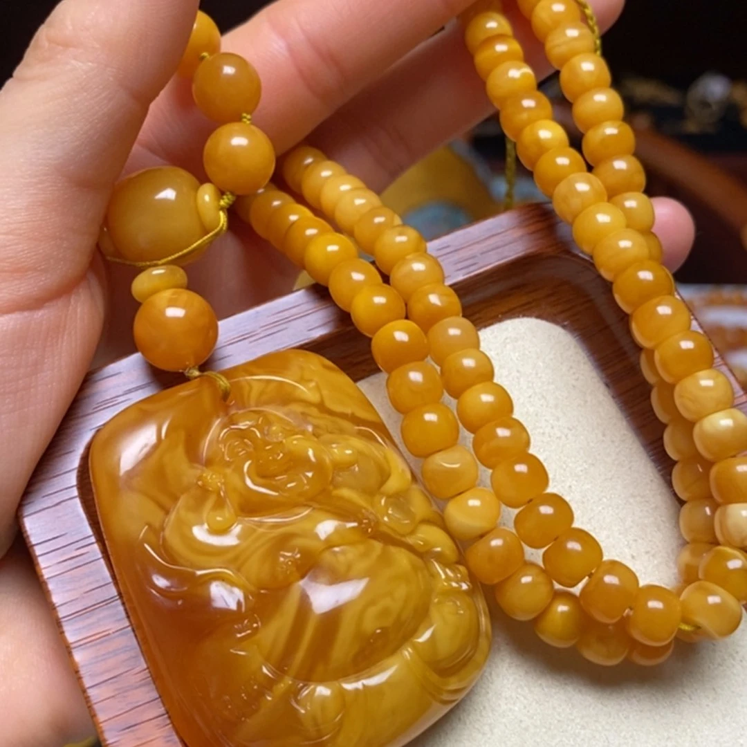 【闪购商品】蜜蜡颈饰未镶嵌项链