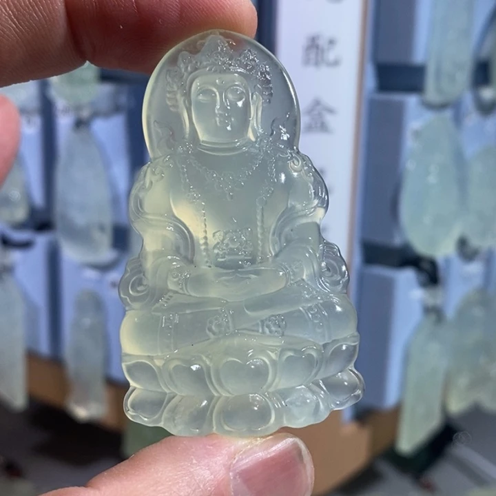 岫玉未镶嵌吊坠吊坠