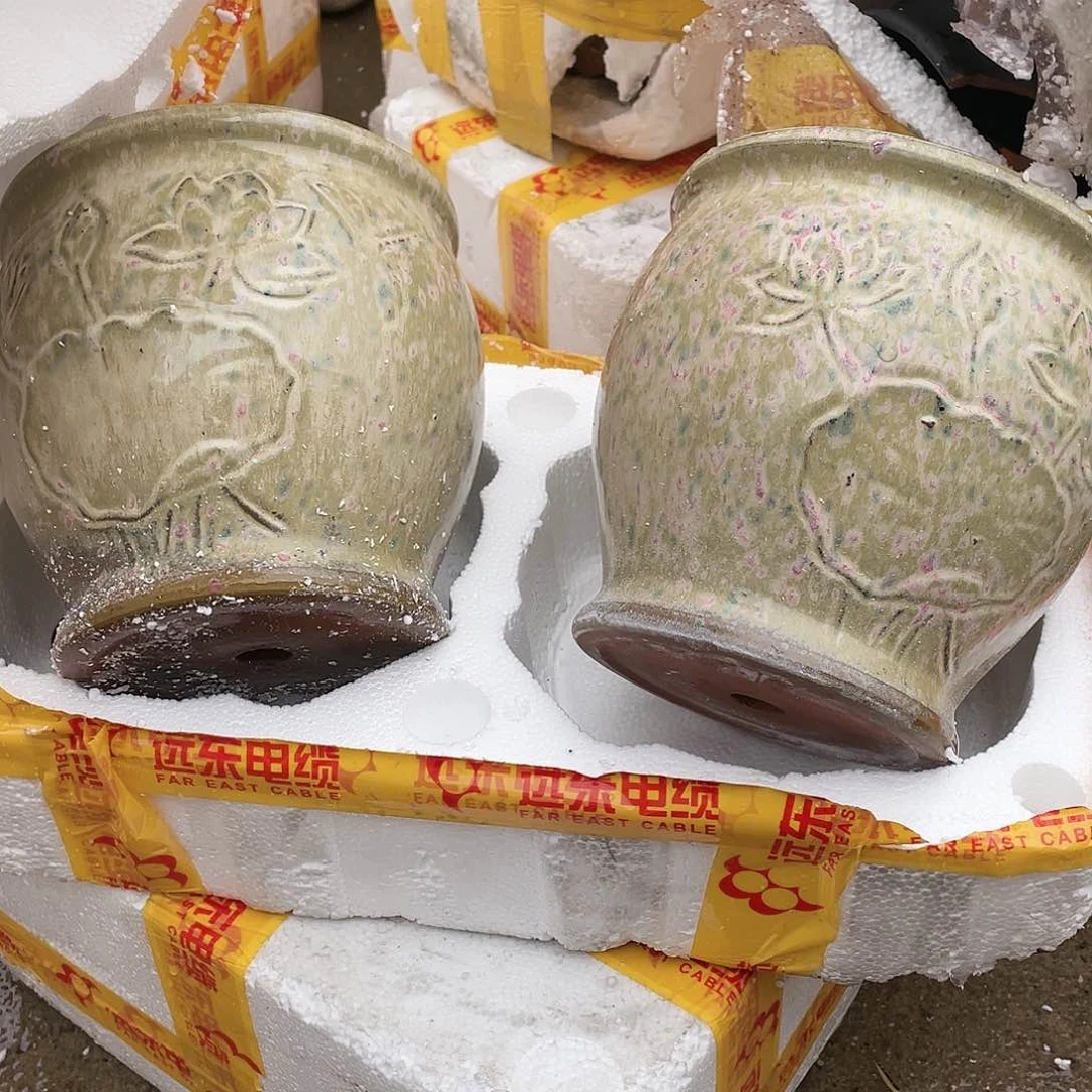 宜兴紫砂粗陶花盆