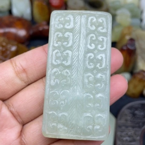 和田玉未镶嵌颈饰54