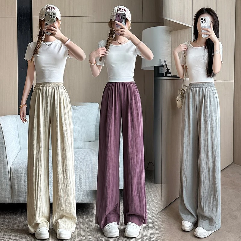 桃仔西小个子百搭山本裤洋气高腰夏季休闲舒适外穿薄款休闲裤子