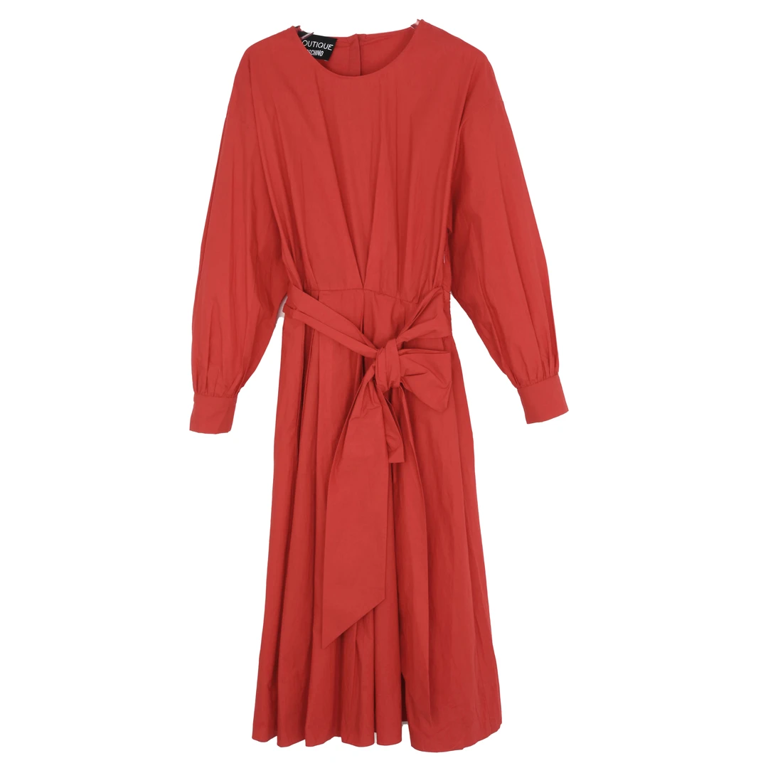 Moschino/莫斯奇诺女士气质收腰长袖连衣裙 A0438082619P