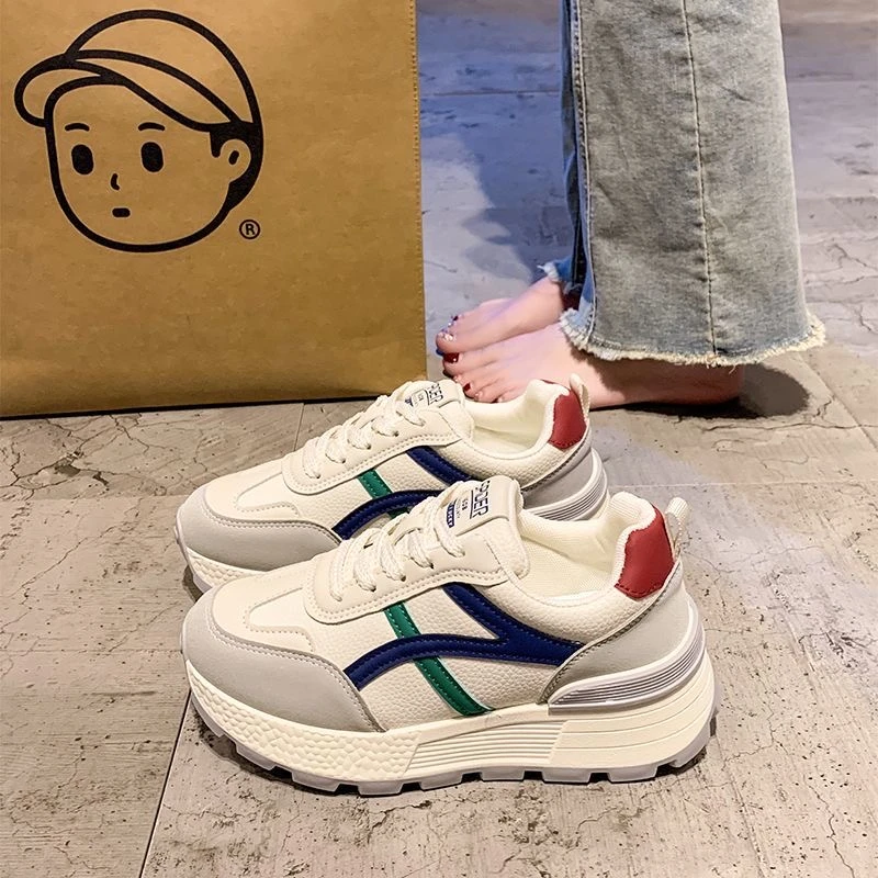 【粉丝专属】春秋网红百搭春季学生厚底ins韩版老爹鞋女透气