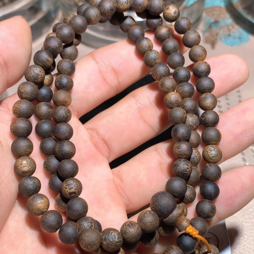 沉香手串绿棋楠沉香手串07多圈23.7克