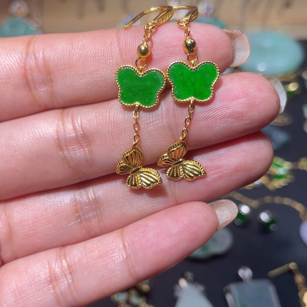 翡翠银S925镶嵌颈饰